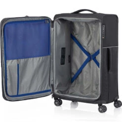 Samsonite 73H Medium 71cm Softside Suitcase Black 38024 -Travel Storage Shop lrg 958